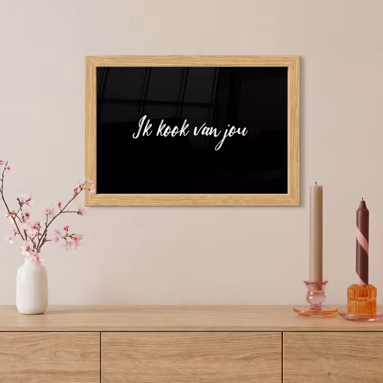 Poster met lijst - Quotes - Spreuken - Ik kook van jou - Liefde - Partner — 5