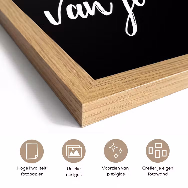 Poster met lijst - Quotes - Spreuken - Ik kook van jou - Liefde - Partner — 6