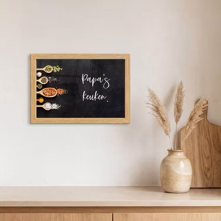 Poster met lijst - Quotes - Spreuken - Keuken - Papa's keuken - Papa — 3