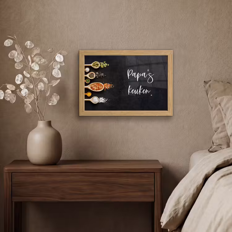 Poster met lijst - Quotes - Spreuken - Keuken - Papa's keuken - Papa — 4