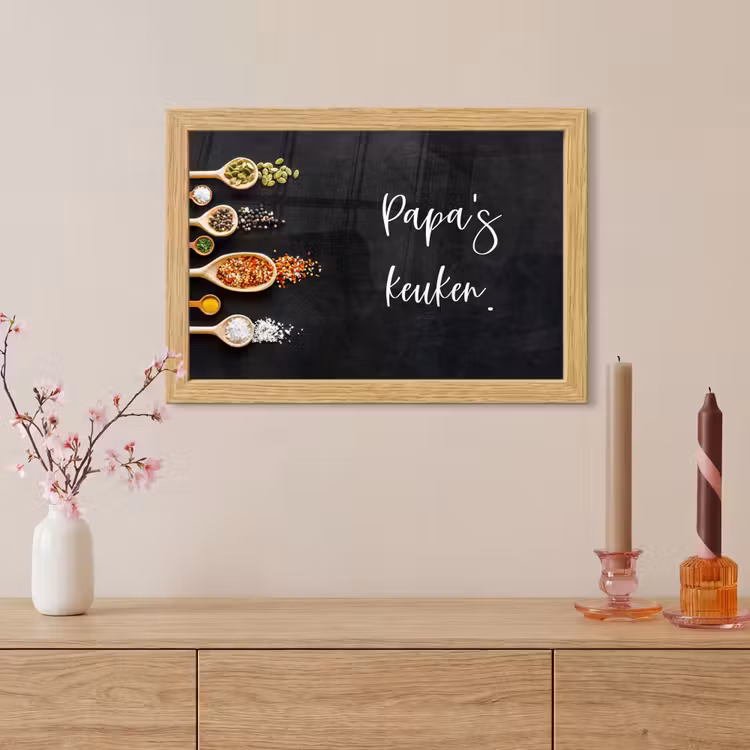 Poster met lijst - Quotes - Spreuken - Keuken - Papa's keuken - Papa — 5