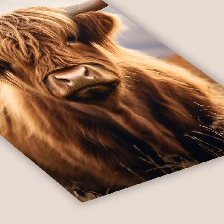 Poster met lijst - Schotse hooglander - Landschap - Dier — 7