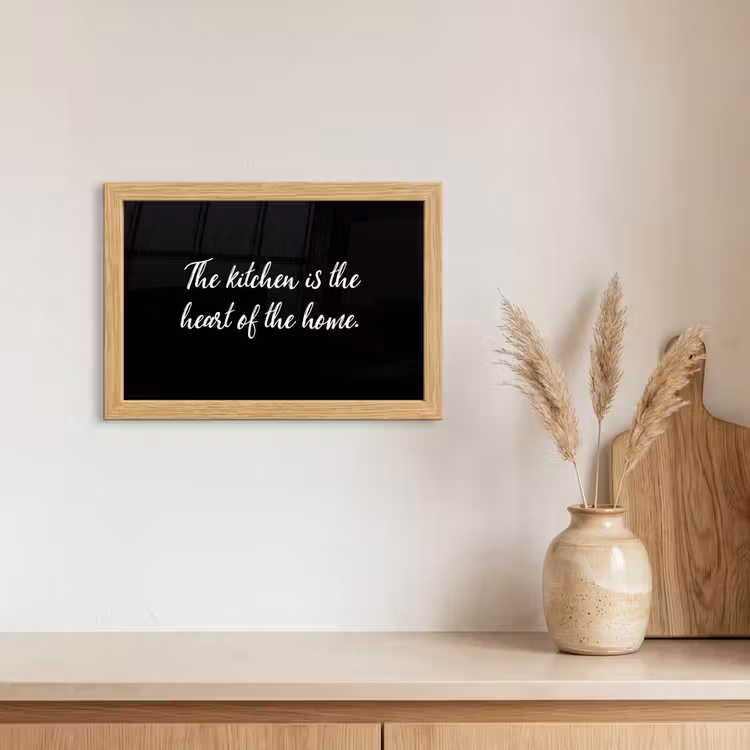 Poster met lijst - Spreuken - Koken - Thuis - The kitchen is the heart of the home - Quotes — 3