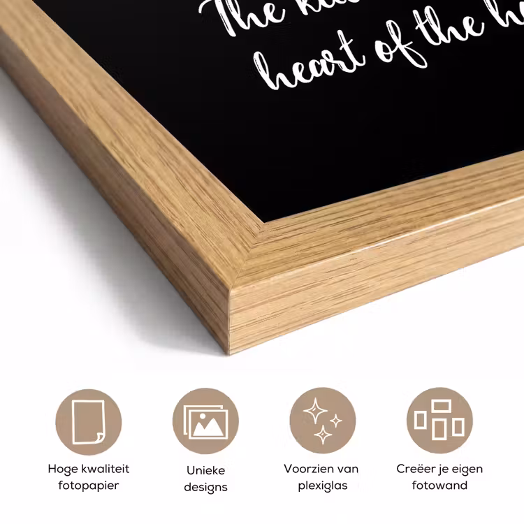 Poster met lijst - Spreuken - Koken - Thuis - The kitchen is the heart of the home - Quotes — 6