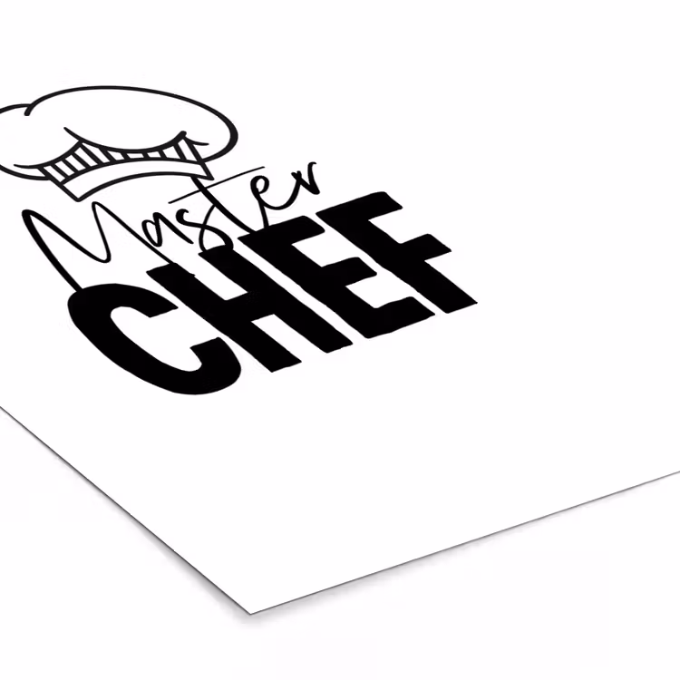 Poster met lijst - Keuken - Koken - Bakken - Chef - Master Chef - Kok - Tekst — 7