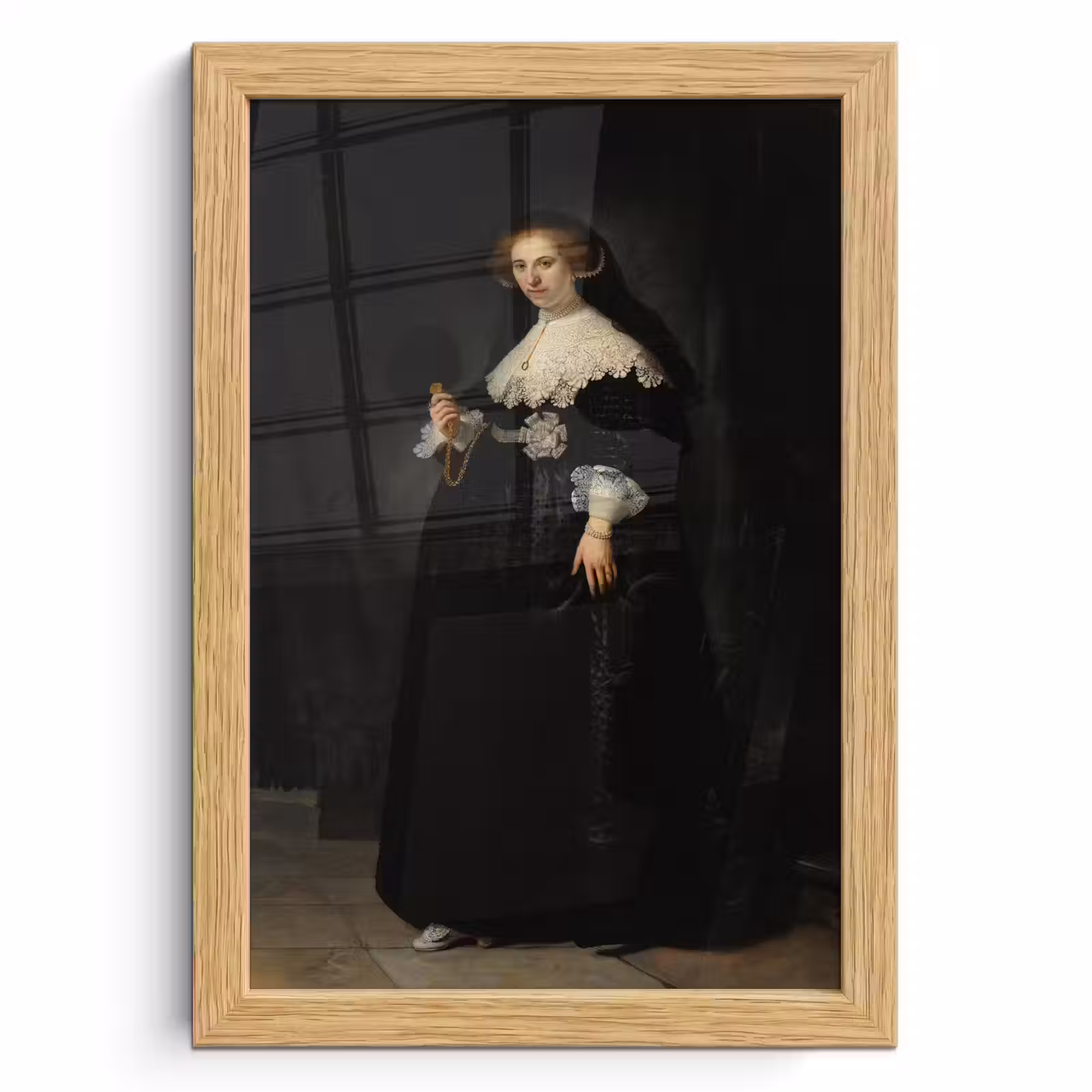 Poster met lijst - Het huwelijksportret van Oopjen Coppit - Rembrandt van Rijn — 1