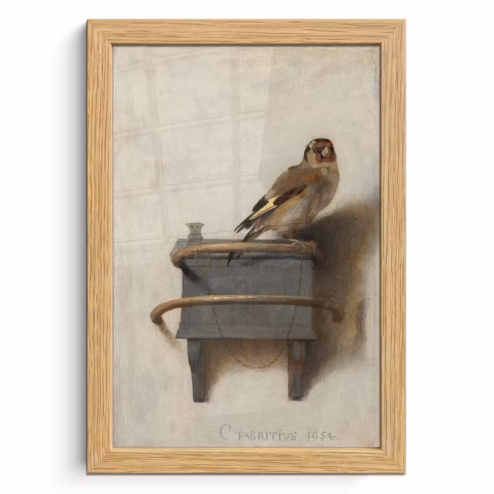 Poster met lijst - Het puttertje - Carel Fabritius — 1