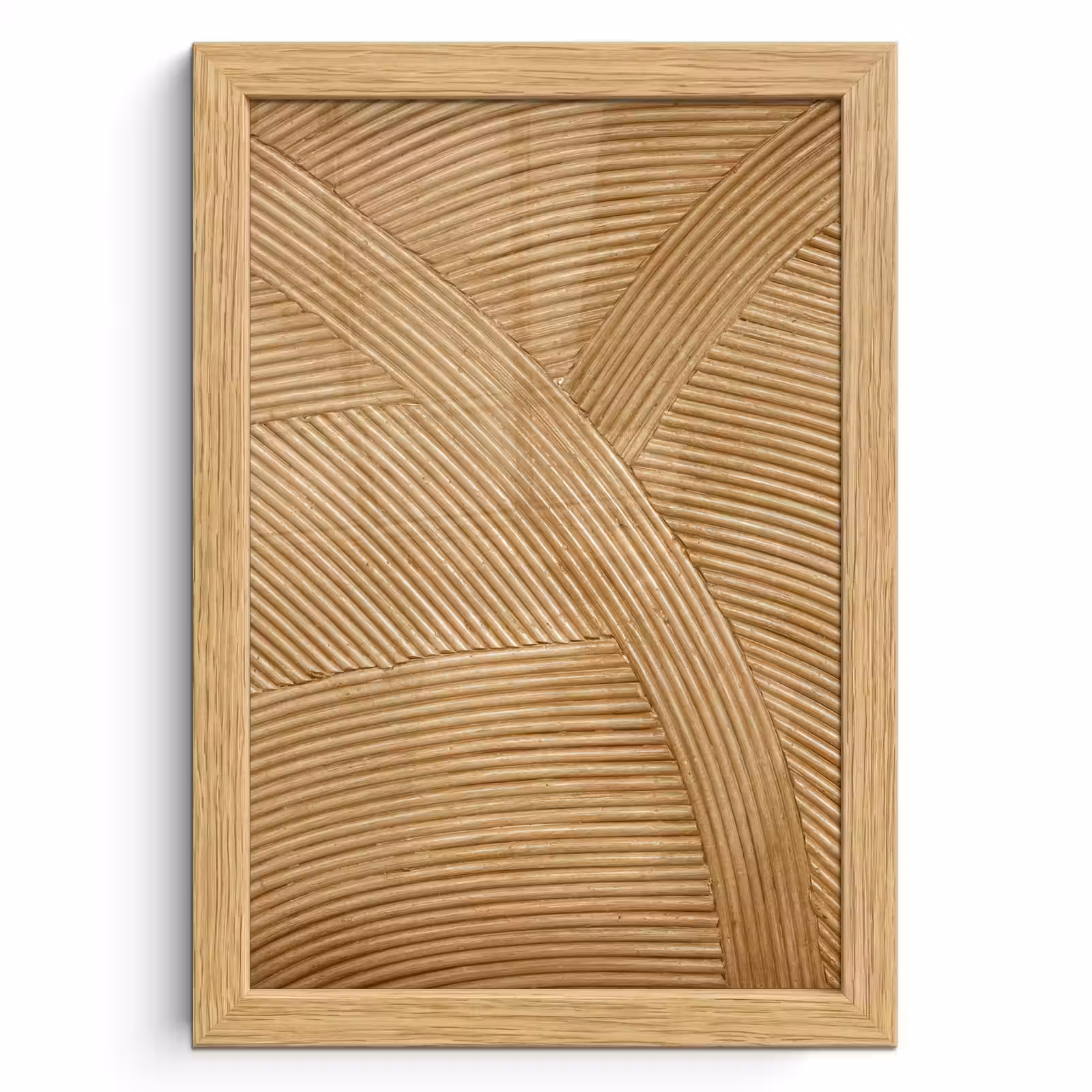 Poster met lijst - Structuur - Natuur - Kunst - Rotan — 1