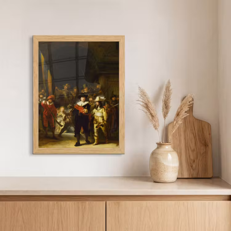 Poster met lijst - De Nachtwacht - Rembrandt van Rijn — 3
