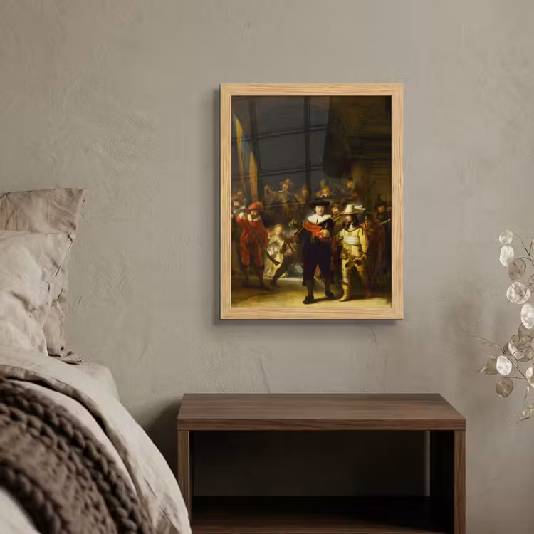 Poster met lijst - De Nachtwacht - Rembrandt van Rijn — 4
