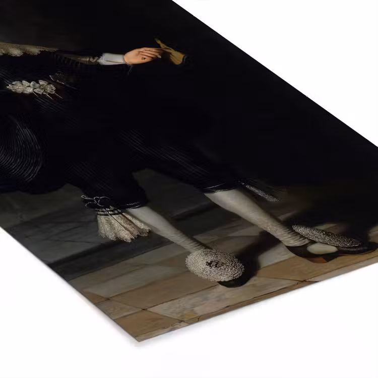 Poster met lijst - Het huwelijksportret van Marten Soolmans - Rembrandt van Rijn — 7