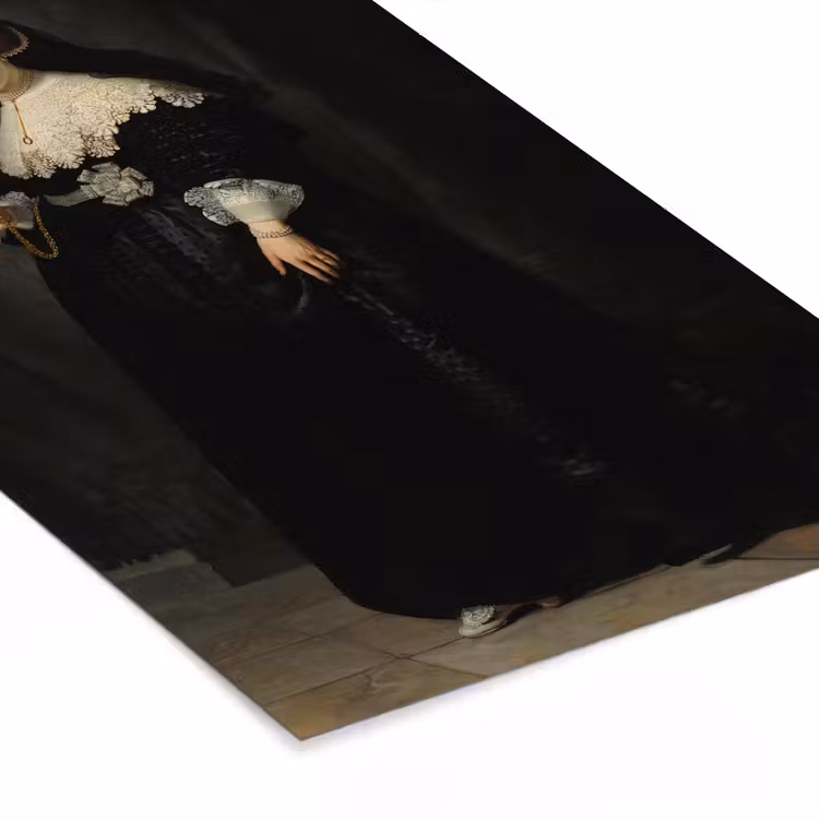 Poster met lijst - Het huwelijksportret van Oopjen Coppit - Rembrandt van Rijn — 7