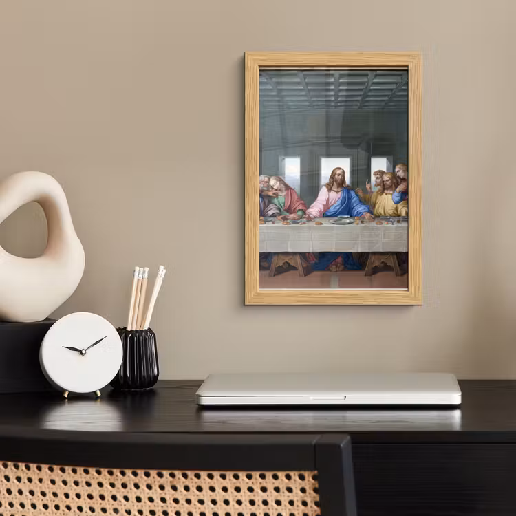 Poster met lijst - Het laatste avondmaal - Leonardo da Vinci — 2