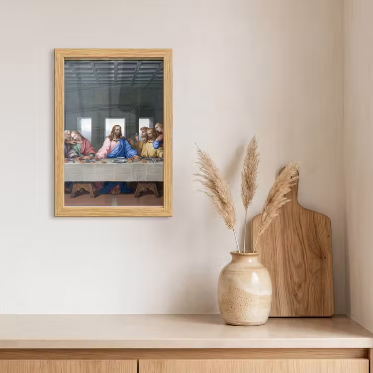 Poster met lijst - Het laatste avondmaal - Leonardo da Vinci — 3
