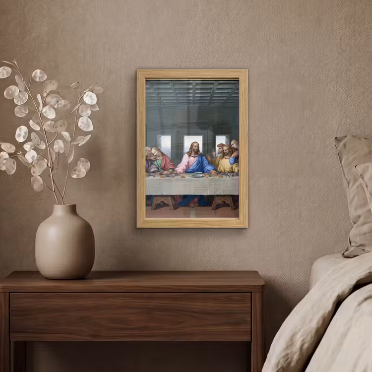 Poster met lijst - Het laatste avondmaal - Leonardo da Vinci — 4