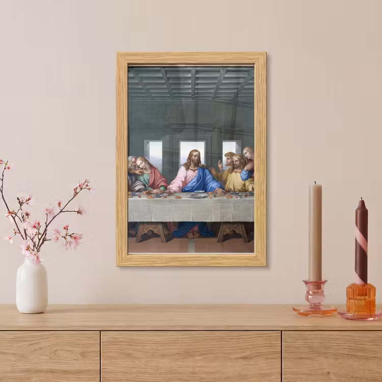 Poster met lijst - Het laatste avondmaal - Leonardo da Vinci — 5