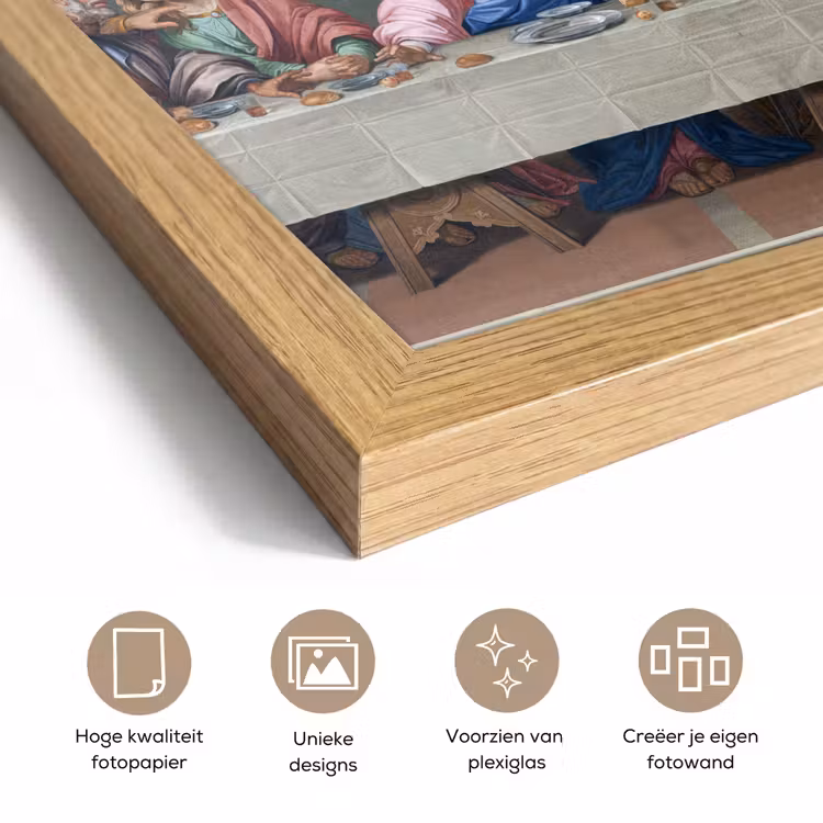 Poster met lijst - Het laatste avondmaal - Leonardo da Vinci — 6