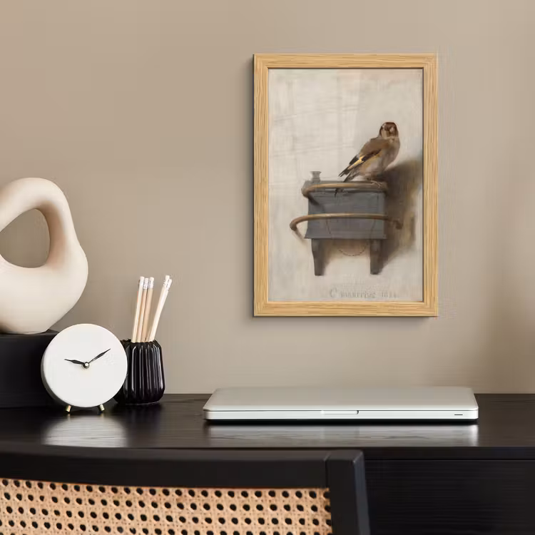 Poster met lijst - Het puttertje - Carel Fabritius — 2