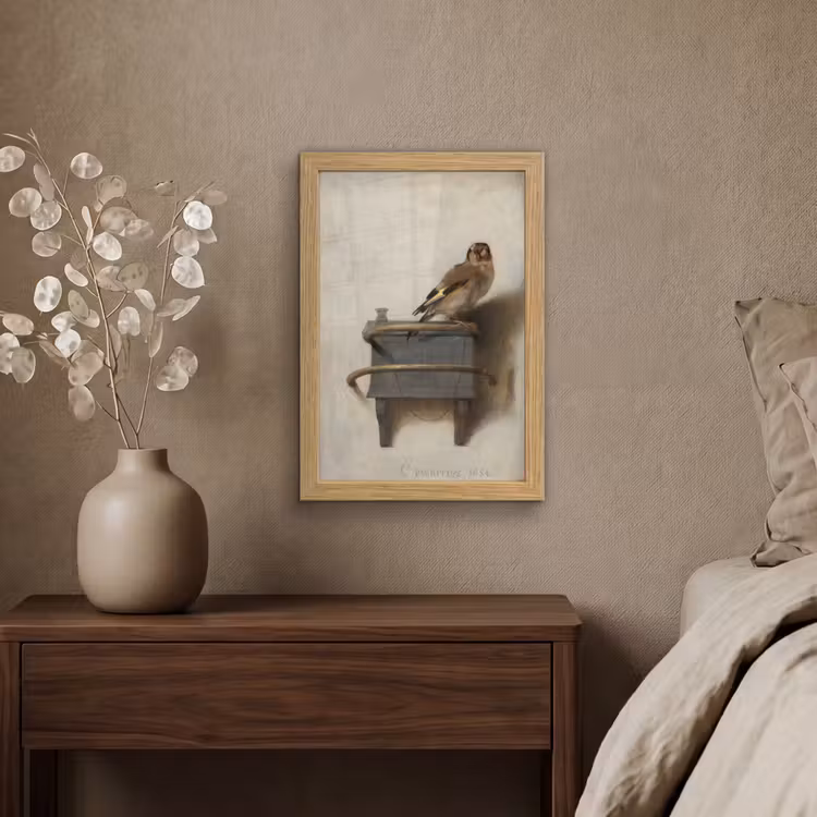Poster met lijst - Het puttertje - Carel Fabritius — 4