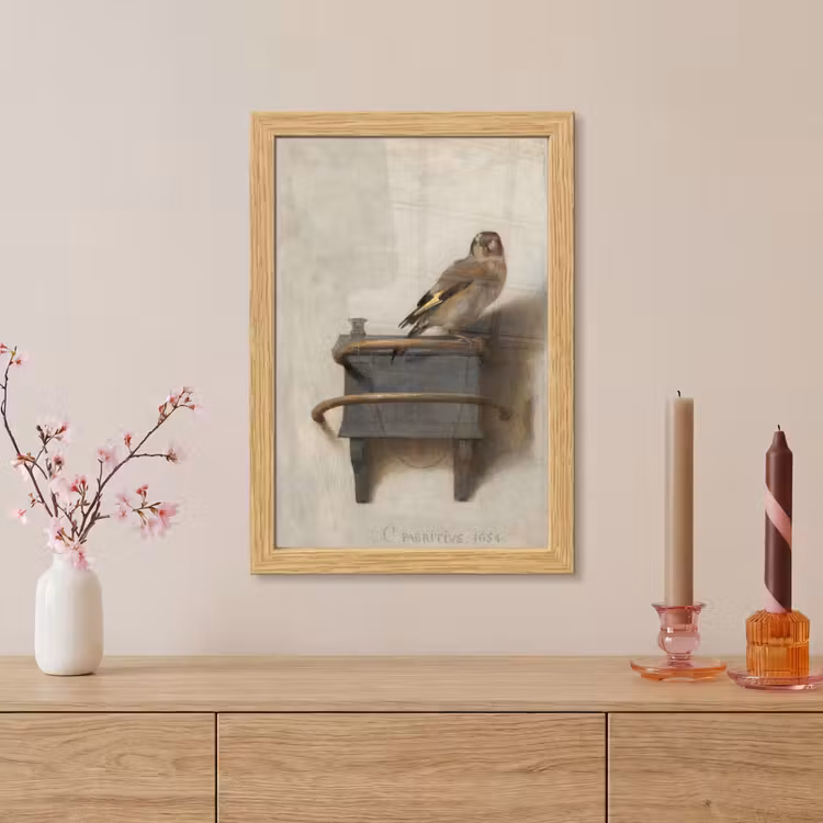 Poster met lijst - Het puttertje - Carel Fabritius — 5