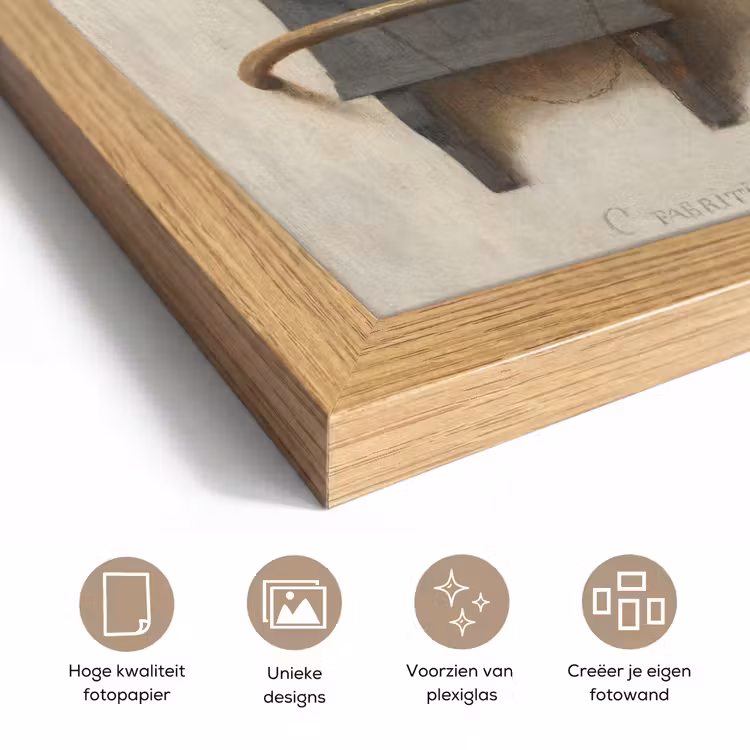 Poster met lijst - Het puttertje - Carel Fabritius — 6