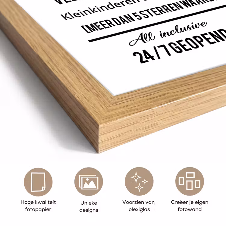 Poster met lijst - Hotel oma - Spreuken - Oma - Quotes — 6