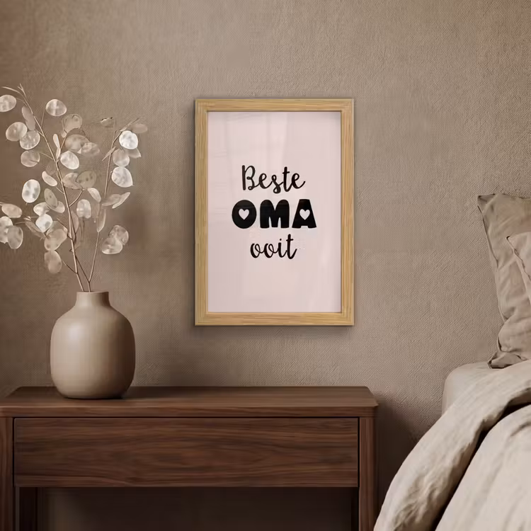 Poster met lijst - Quotes - Oma - Beste oma ooit - Spreuken — 4