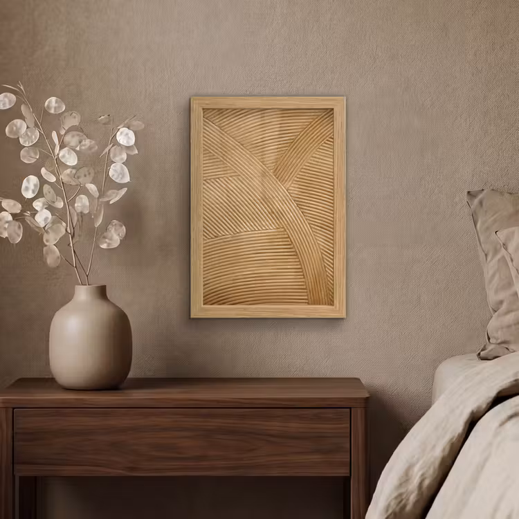 Poster met lijst - Structuur - Natuur - Kunst - Rotan — 4