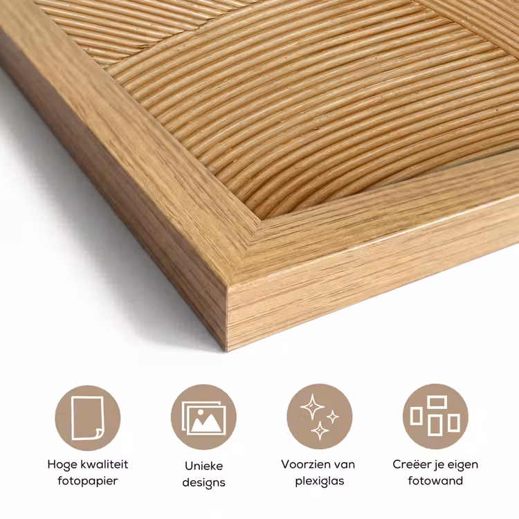 Poster met lijst - Structuur - Natuur - Kunst - Rotan — 6