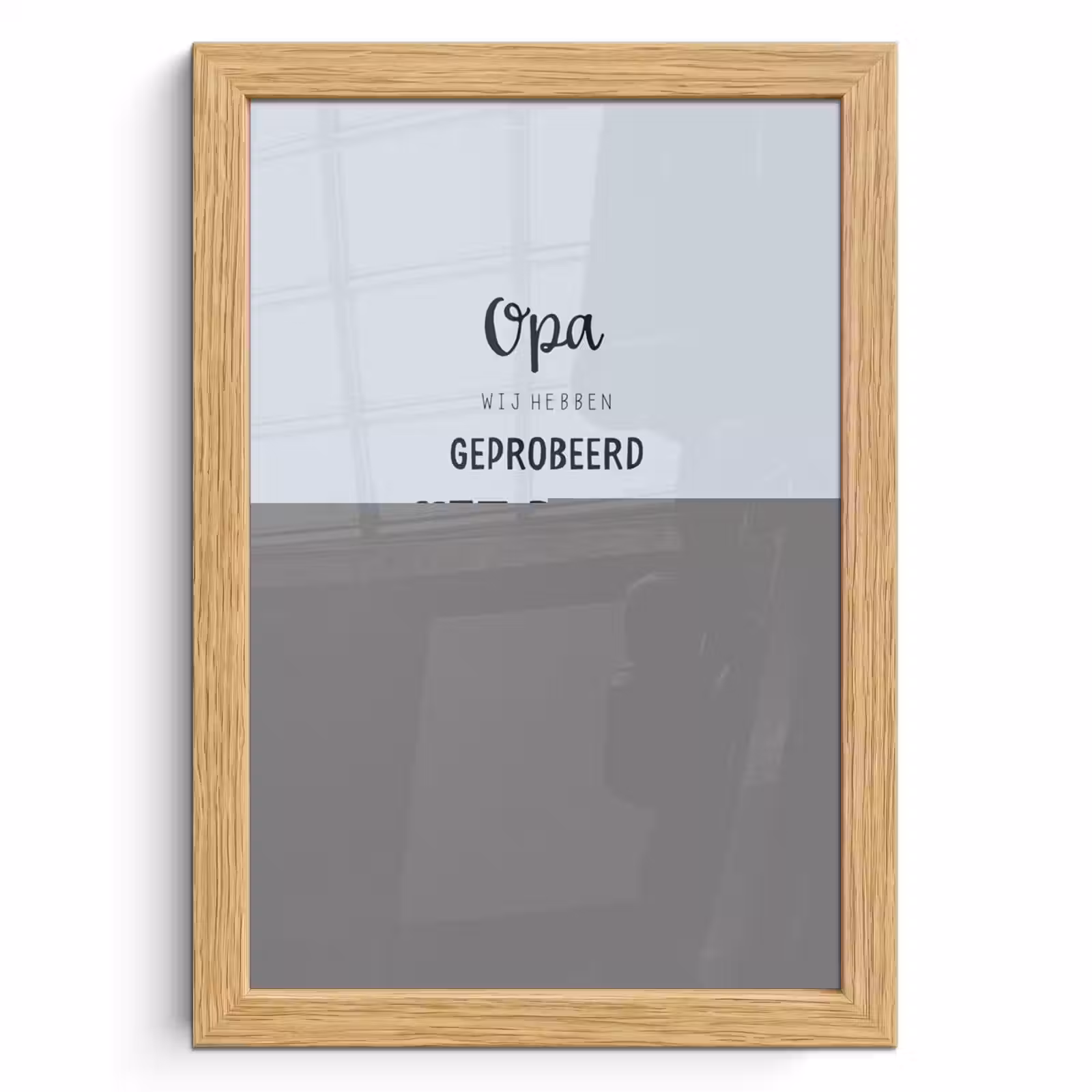 Poster met lijst - Vaderdag kados - Opa - Spreuken - Het beste cadeau - Quote — 1