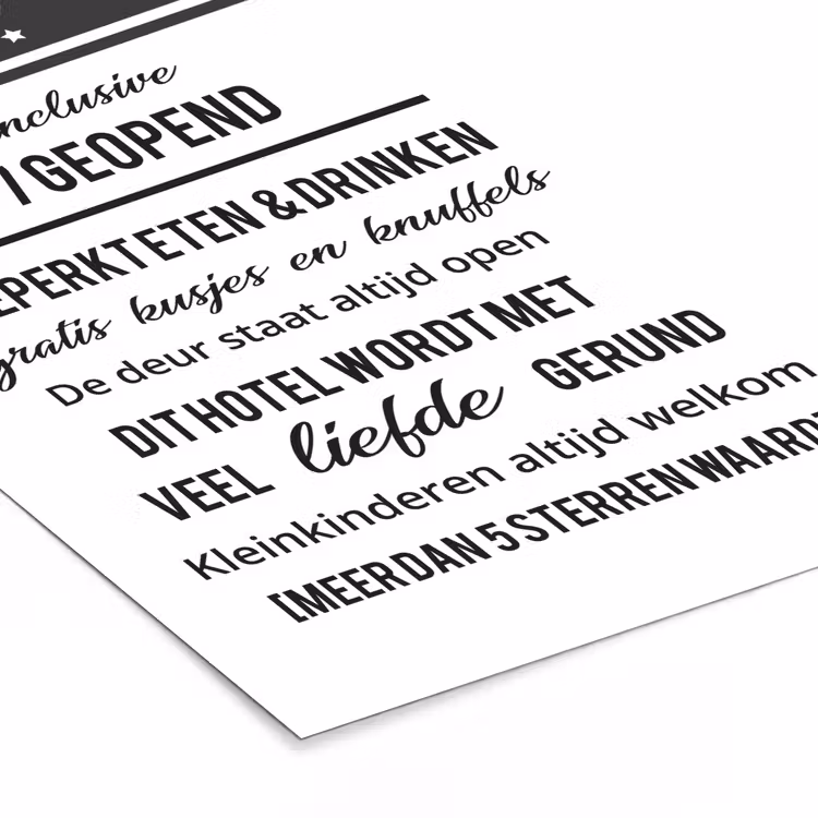 Poster met lijst - Hotel opa & oma - Spreuken - Opa - Quotes - Oma — 7