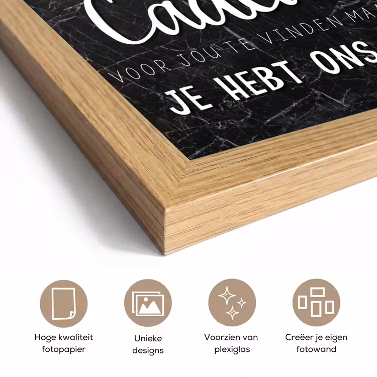 Poster met lijst - Oma - Spreuken - Oma je hebt ons al - Quotes — 6