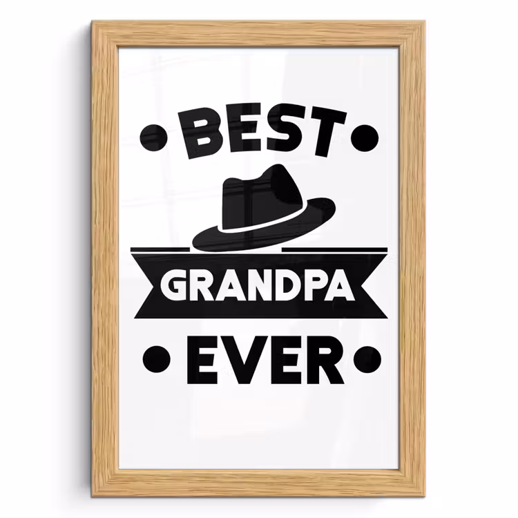Poster met lijst - Opa - Quotes - Best grandpa ever - Spreuken — 1