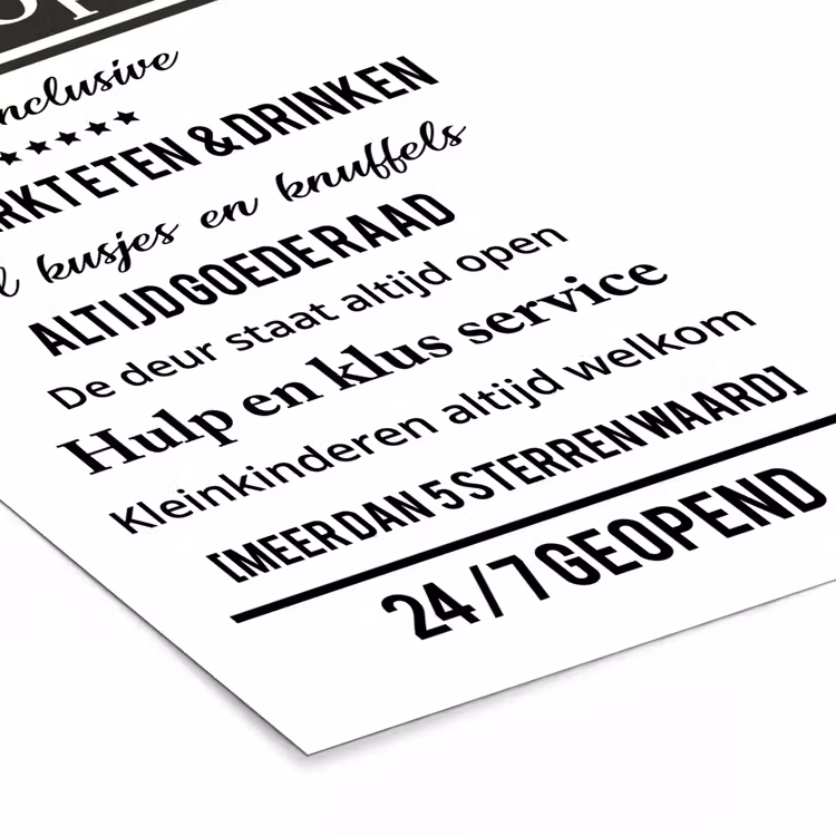 Poster met lijst - Quotes - Hotel opa - Spreuken - Opa — 7