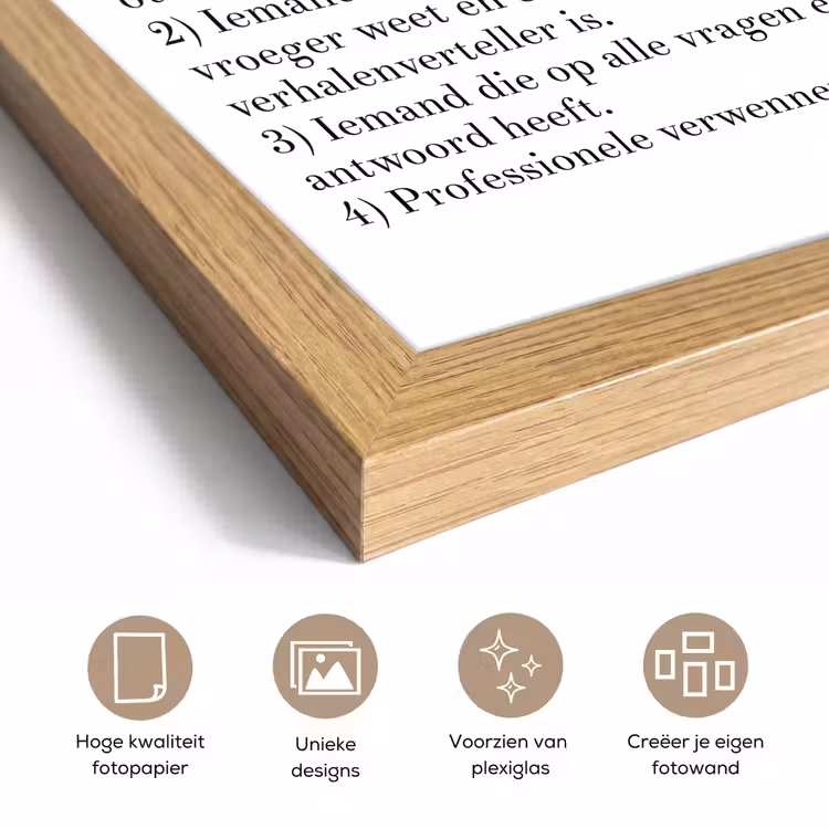 Poster met lijst - Quotes - Opa betekenis - Spreuken - Woordenboek — 6