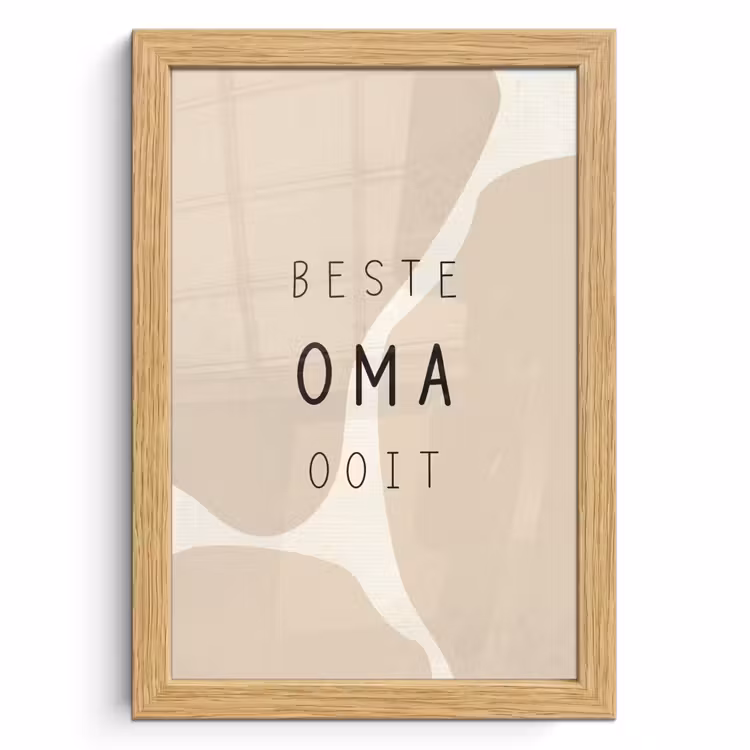 Poster met lijst - Spreuken - Beste oma ooit - Quotes - Oma — 1
