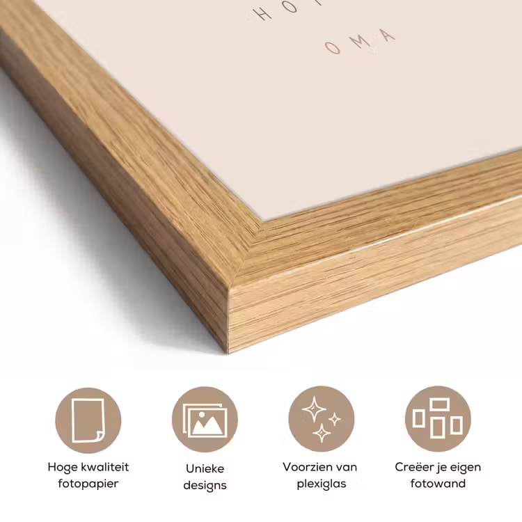Poster met lijst - Spreuken - Hotel oma - Oma - Quotes — 6