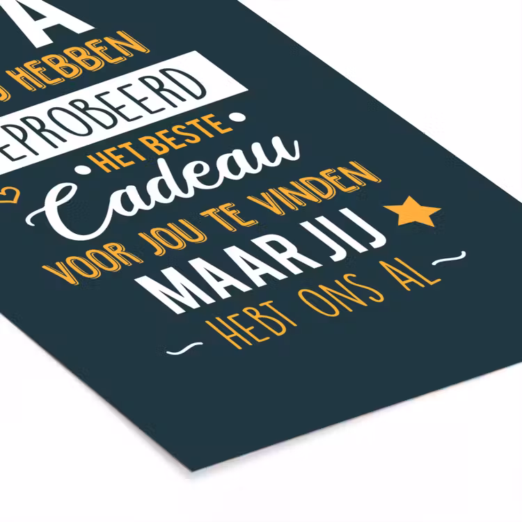 Poster met lijst - Spreuken - Opa jij hebt ons al - Quotes - Opa — 7