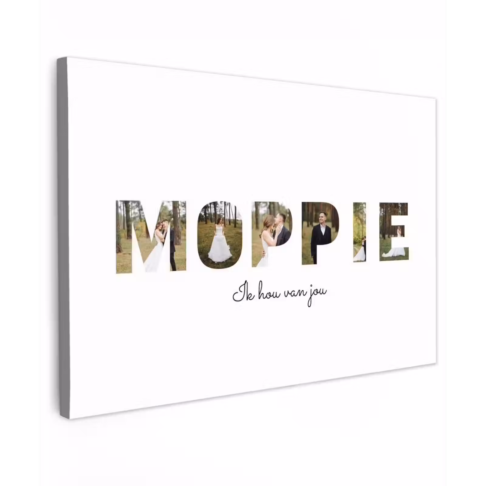 Gepersonaliseerd buiten canvas - Moppie - Lettercollage — 1