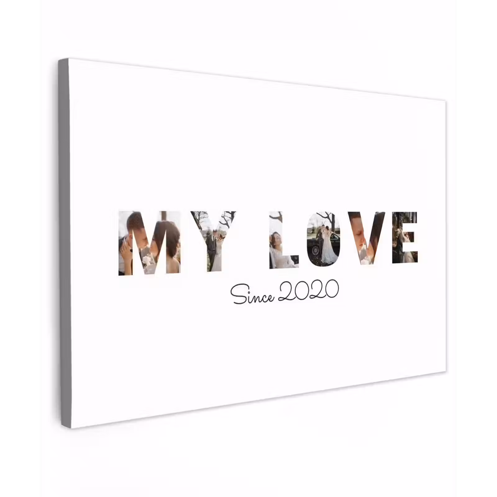 Gepersonaliseerd buiten canvas - My Love - Lettercollage — 1