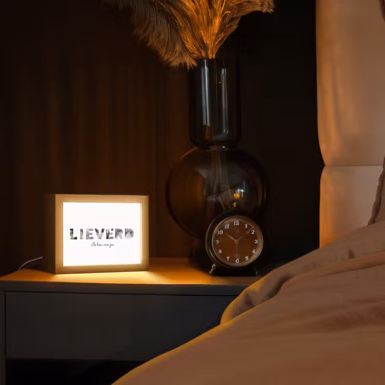 Gepersonaliseerde Lightbox - Lieverd - Lettercollage — 2