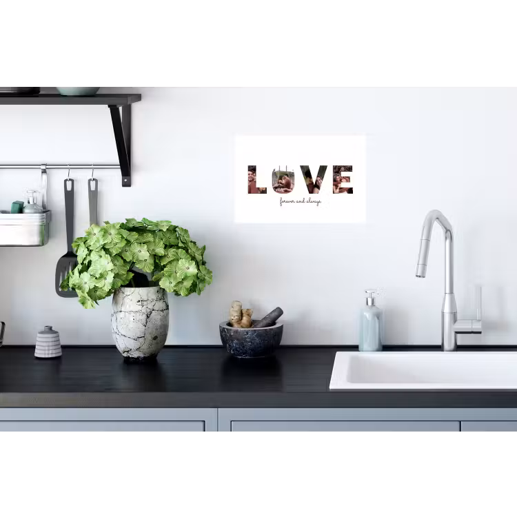 Gepersonaliseerde muursticker - Love - Lettercollage — 2