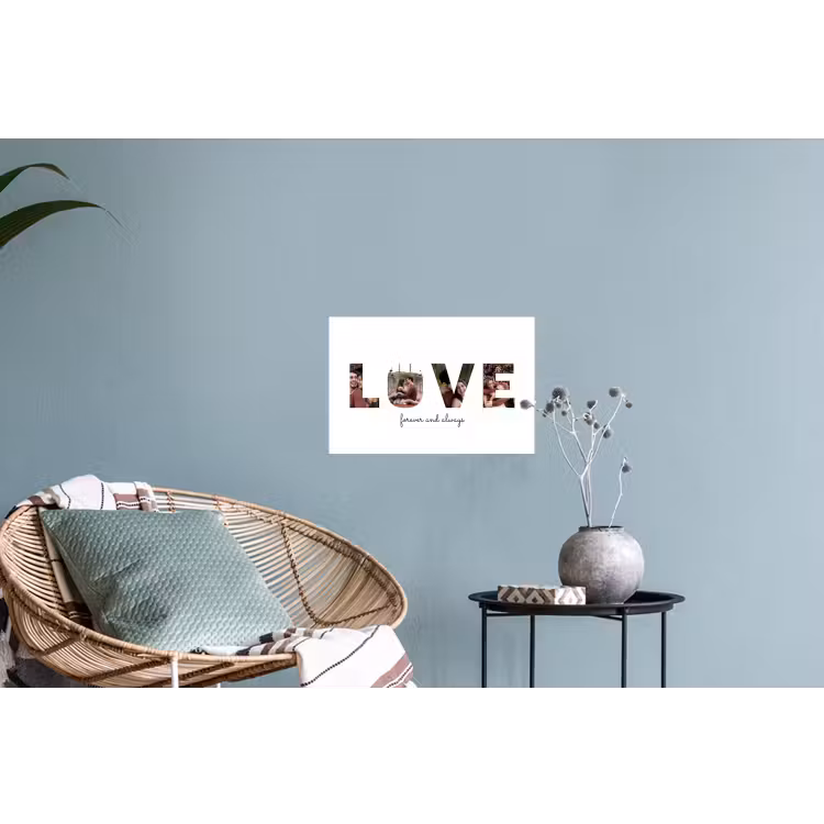 Gepersonaliseerde muursticker - Love - Lettercollage — 4