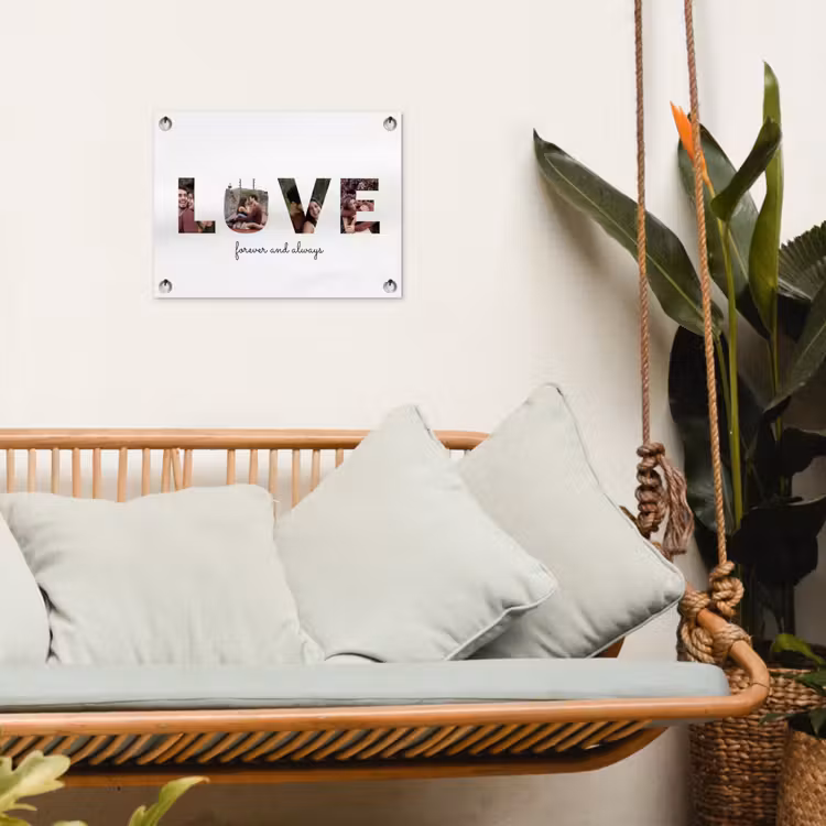 Gepersonaliseerde tuinposter - Love - Lettercollage — 5