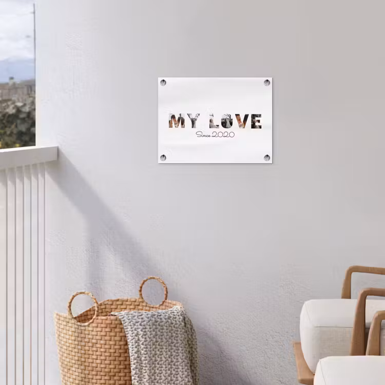 Gepersonaliseerde tuinposter - My Love - Lettercollage — 3