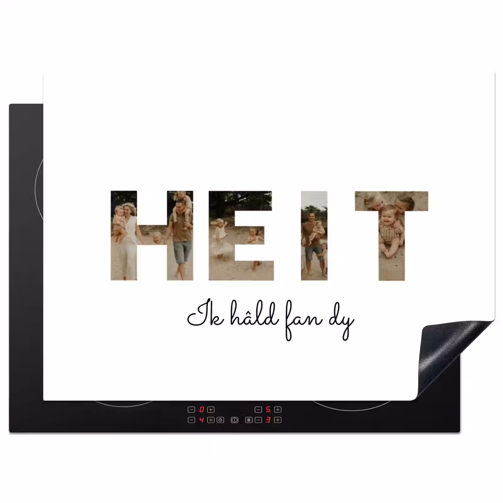 Gepersonaliseerde inductie beschermer - Heit - Lettercollage — 1
