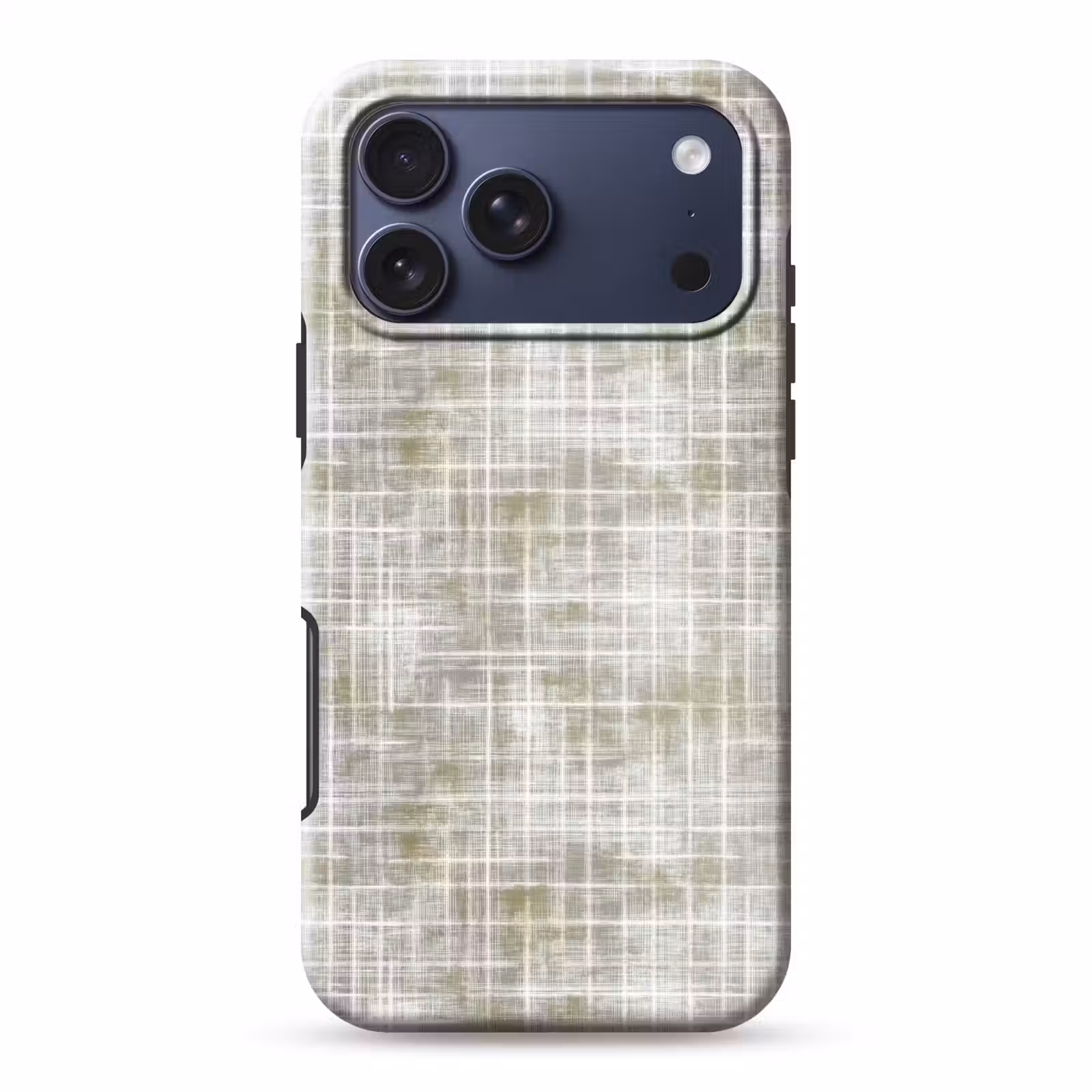 Telefoonhoesje Toughcase - Linnen - Patroon - Groen — 1