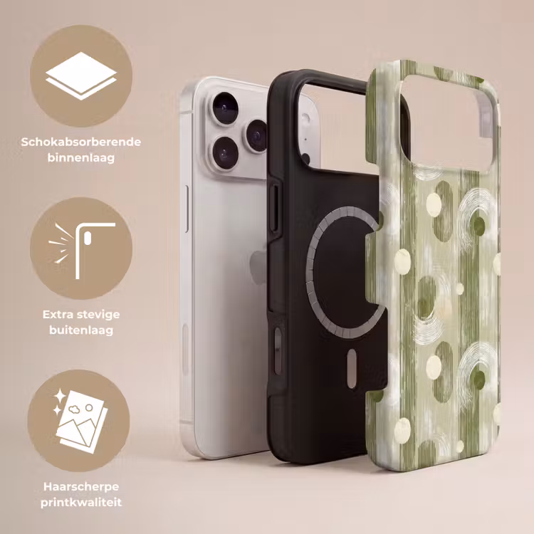 Telefoonhoesje Toughcase - Artistiek - Modern - Groen — 3