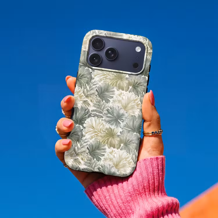 Telefoonhoesje Toughcase - Bladeren - Botanisch - Groen — 2