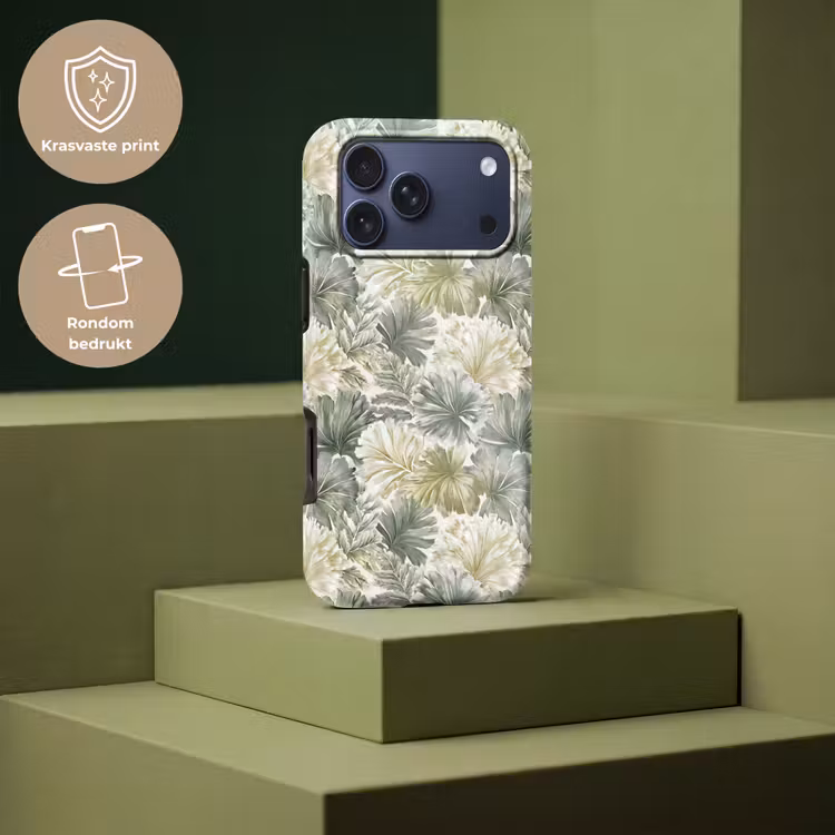 Telefoonhoesje Toughcase - Bladeren - Botanisch - Groen — 7